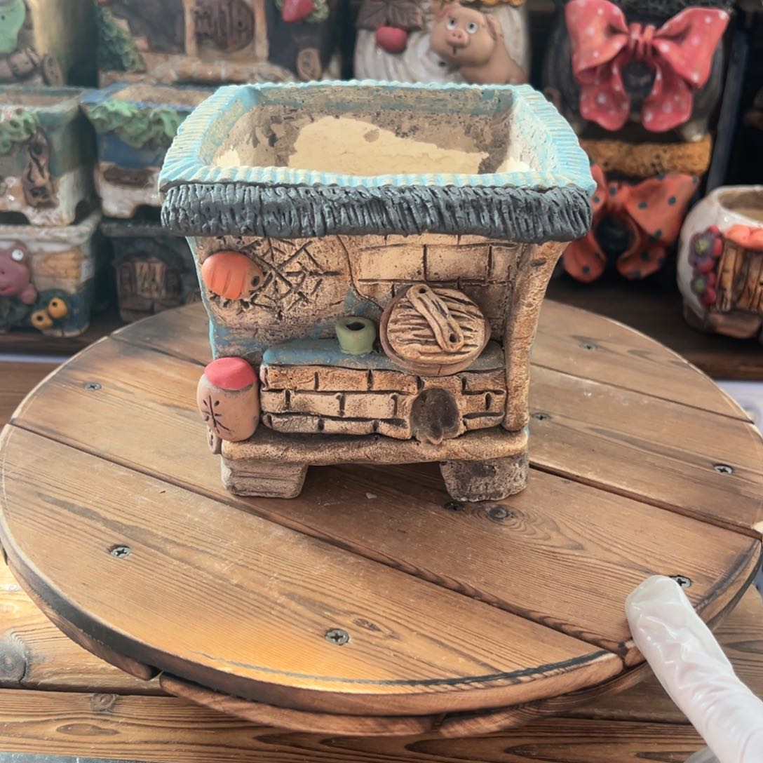 红陶嘻哈多肉花盆