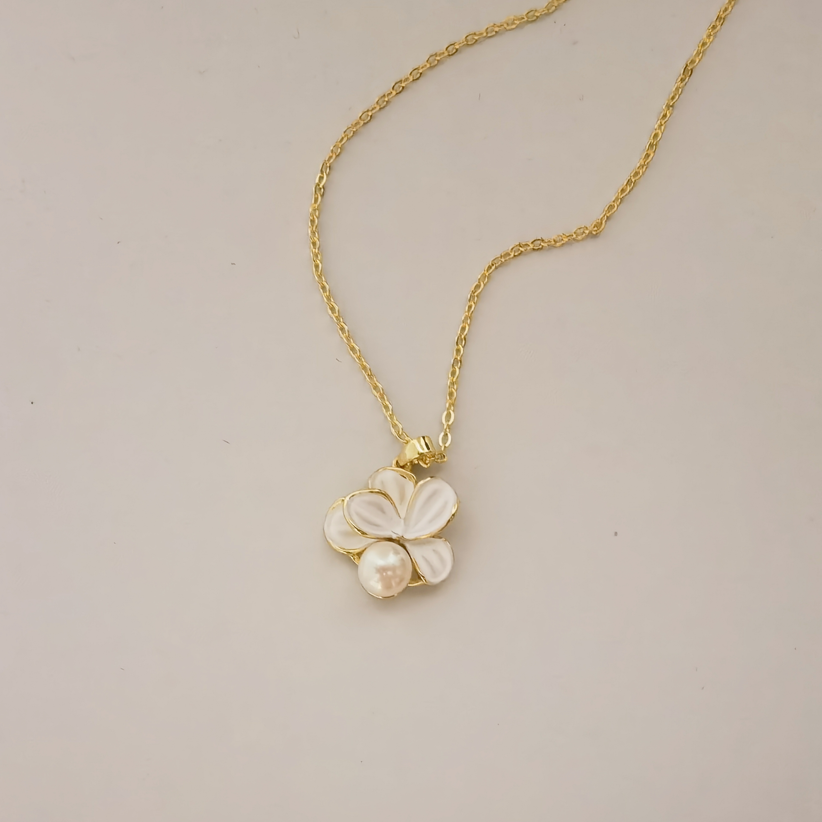 清沧 天然淡水珍珠 大白花珍珠项链 7001