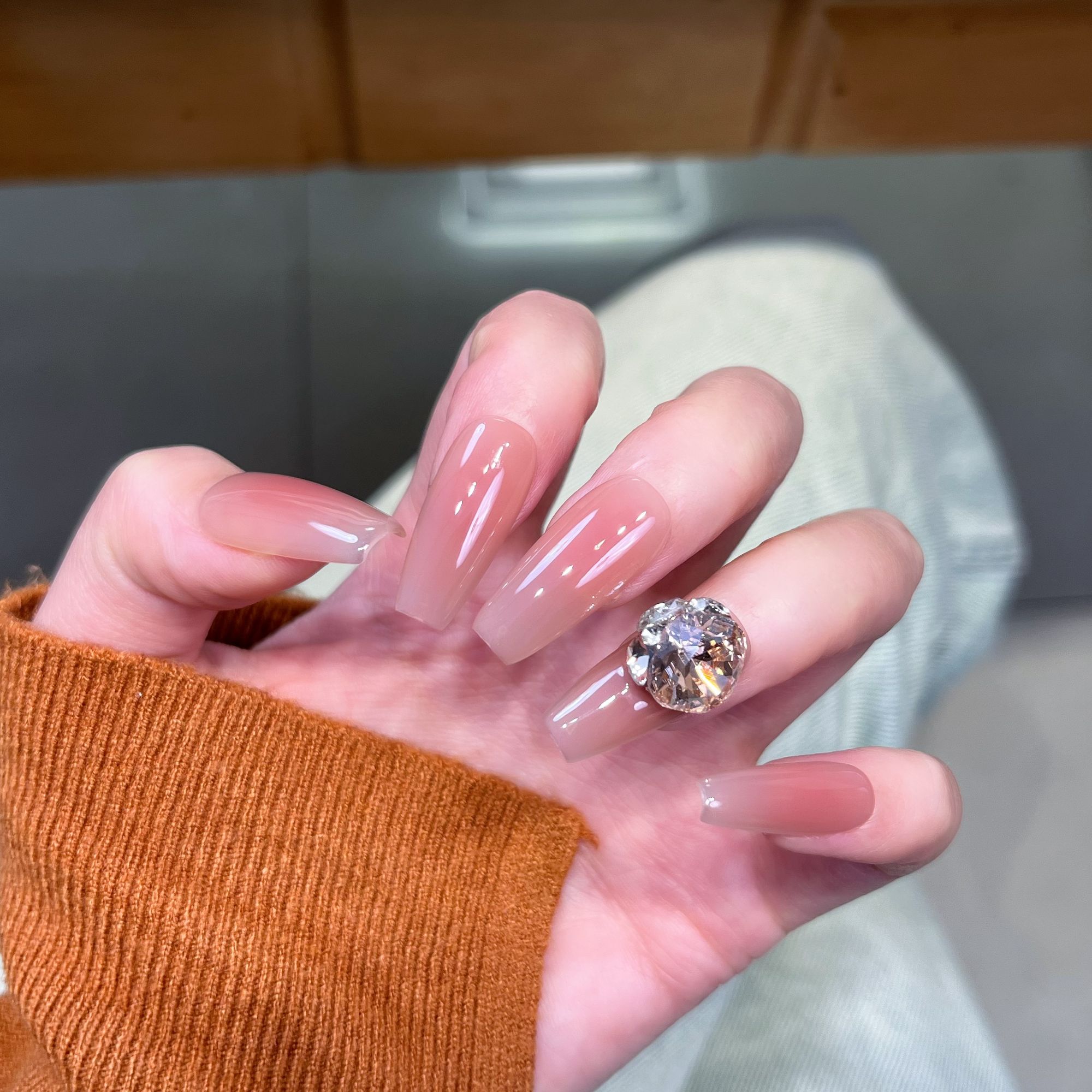 【芳菲】小九儿腮红款纯欲风穿戴甲