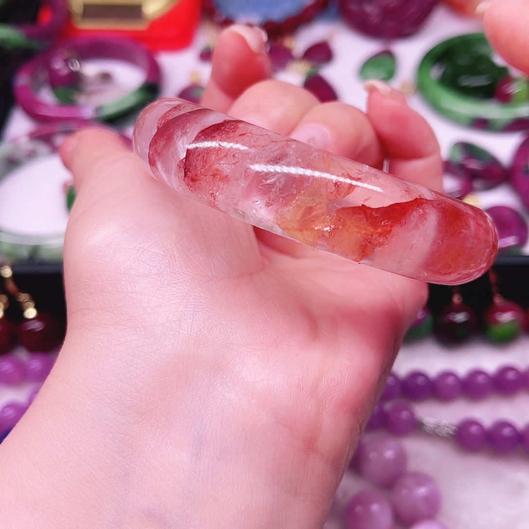 用***3未镶嵌手镯红椒花红宝石