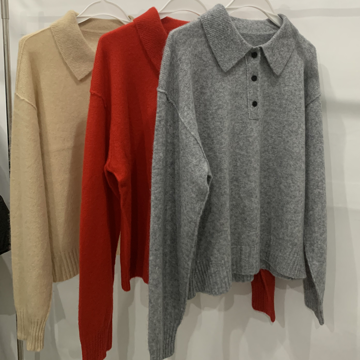 M*C翻领套头毛衣