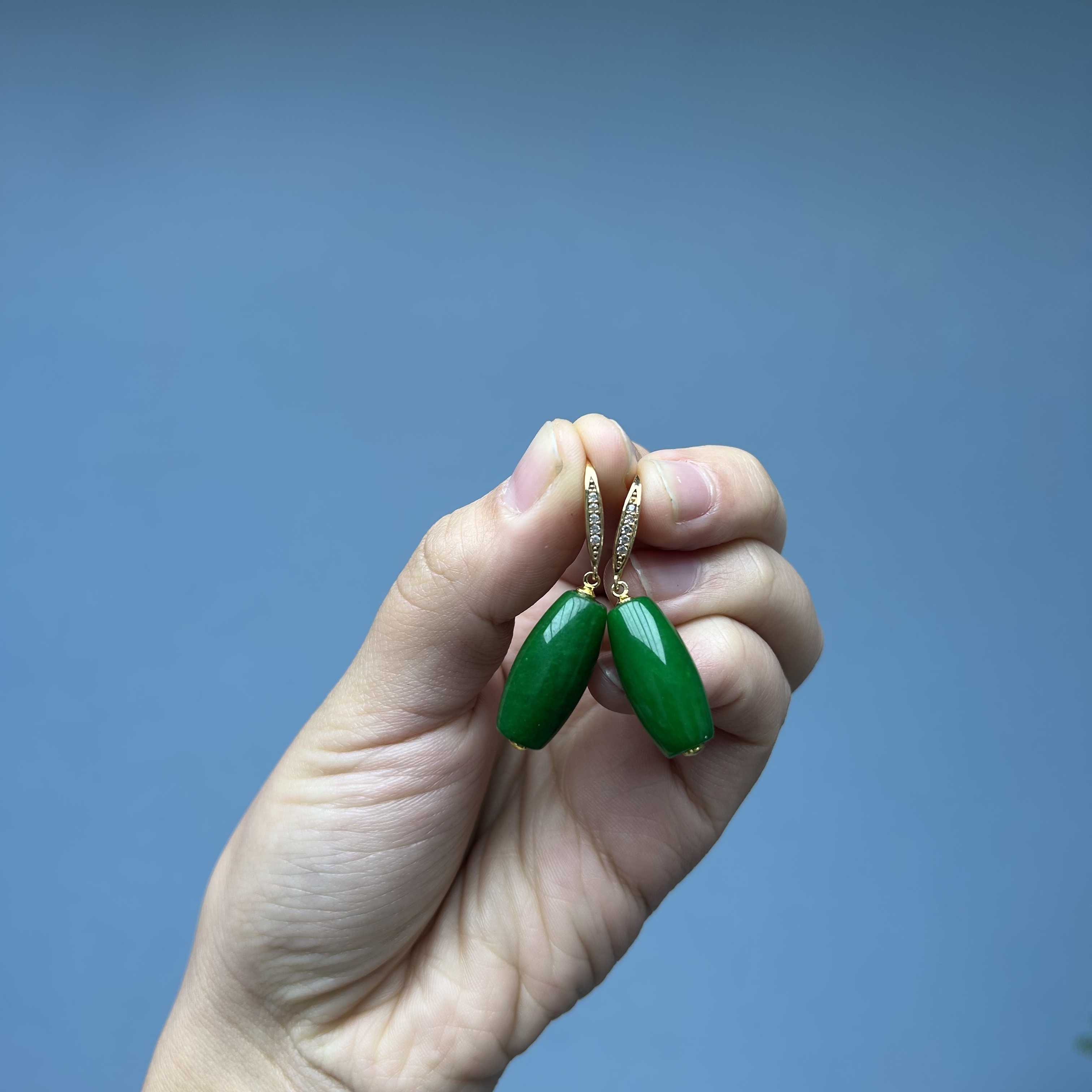 高货桶珠diy耳钩