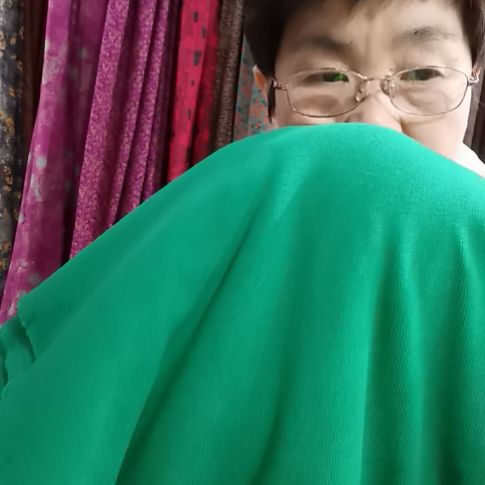 醋酸天丝羊绒翠绿色1.2米