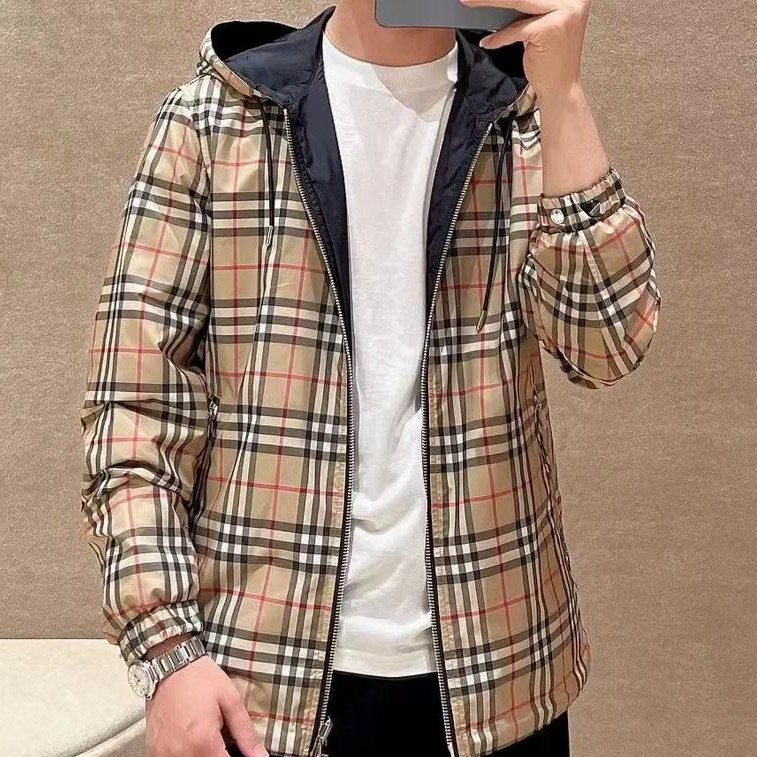 未使用 BURBERRY/博柏利 未使用BURBERRY Vintage双面穿经典格纹