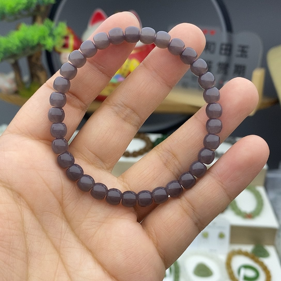 和田玉（碧玉）手链未镶嵌