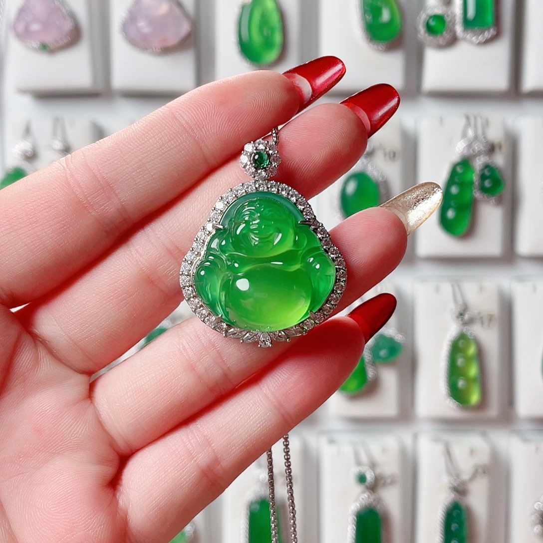 玛瑙/玉髓吊坠(赠链)银S925镶嵌