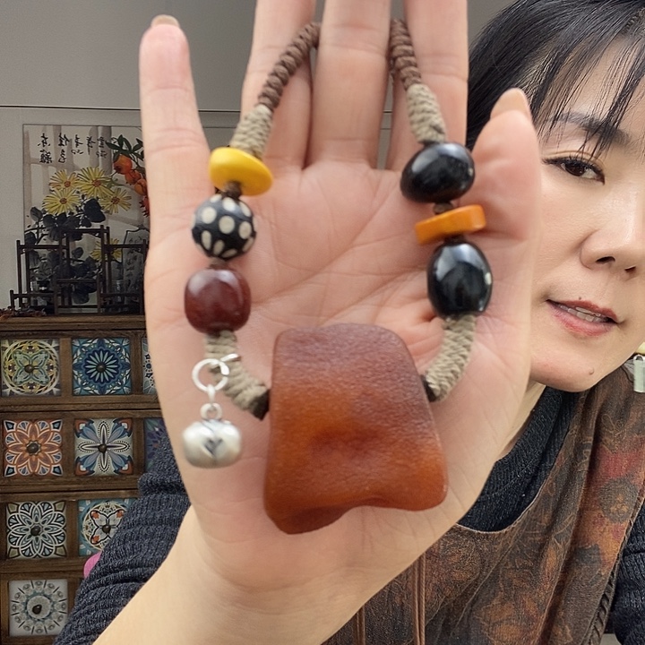 蜜蜡项链未镶嵌项链