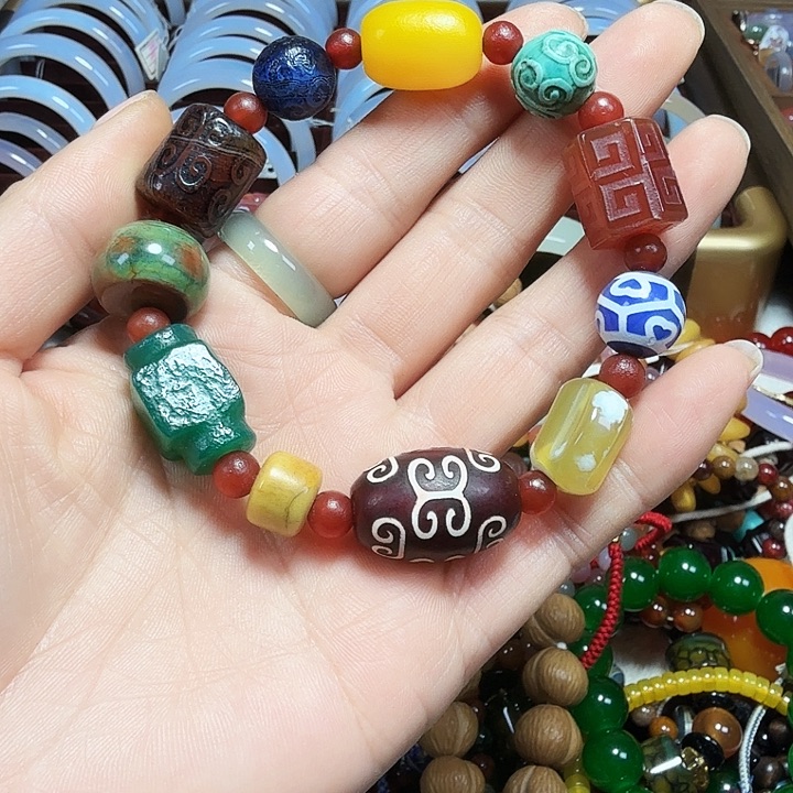 玛瑙/玉髓合金手链炎灿好物