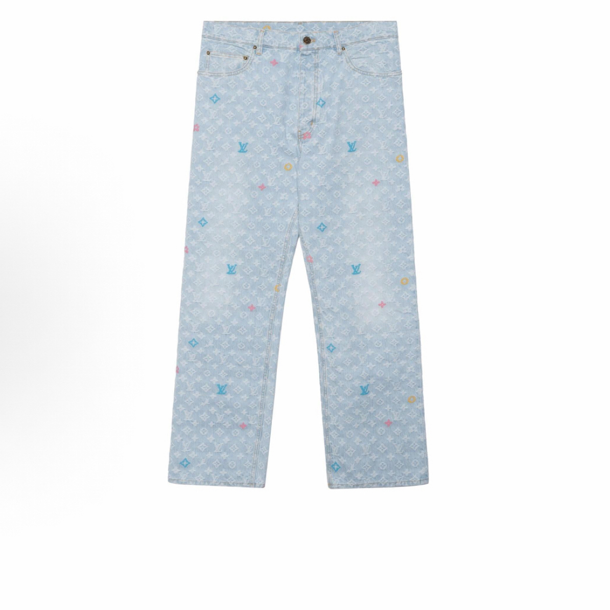 未使用 LouisVuitton/路易威登 新款糖果满印牛仔裤/28码/16888
