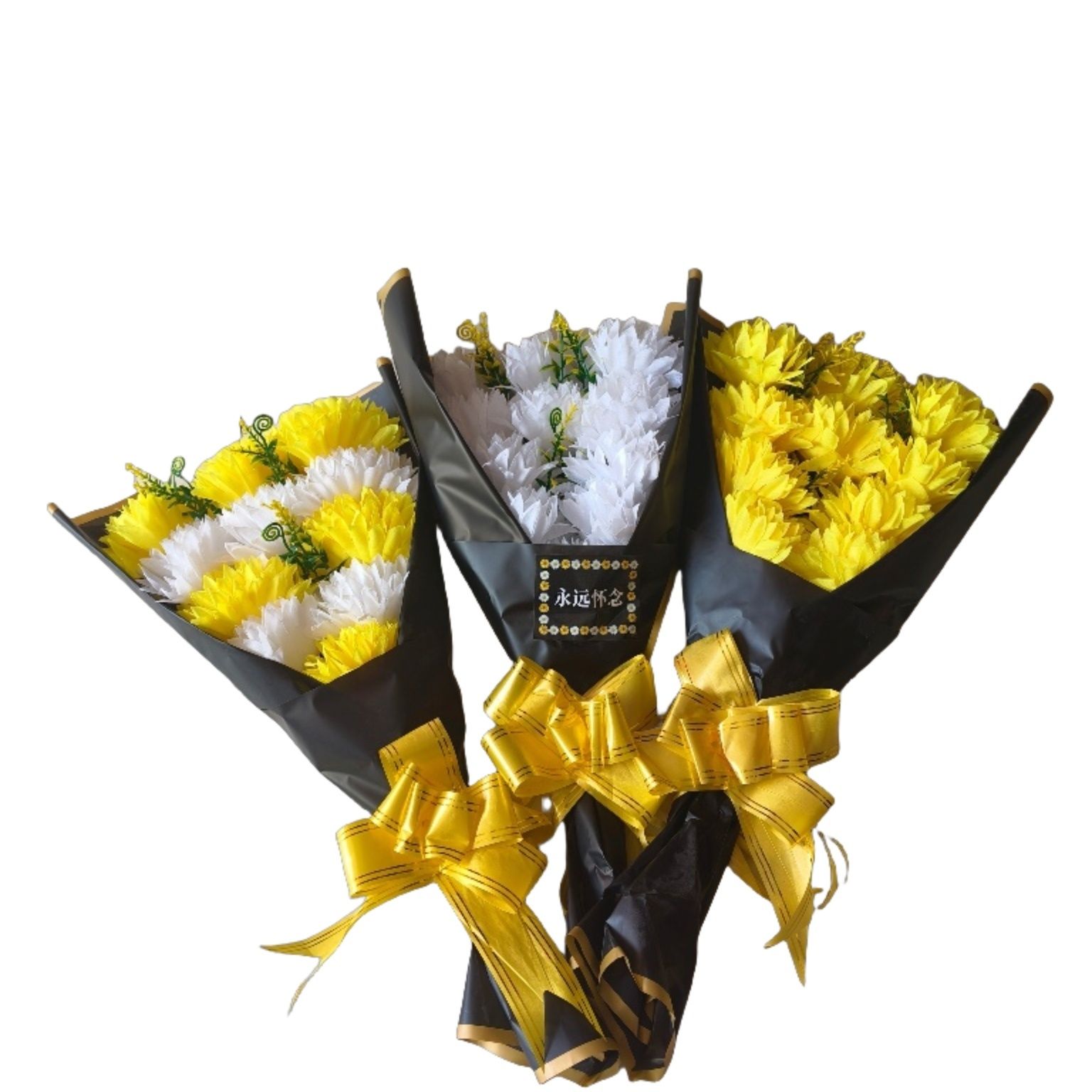 清明节扫墓专用真手捧花束菊花花祭用品