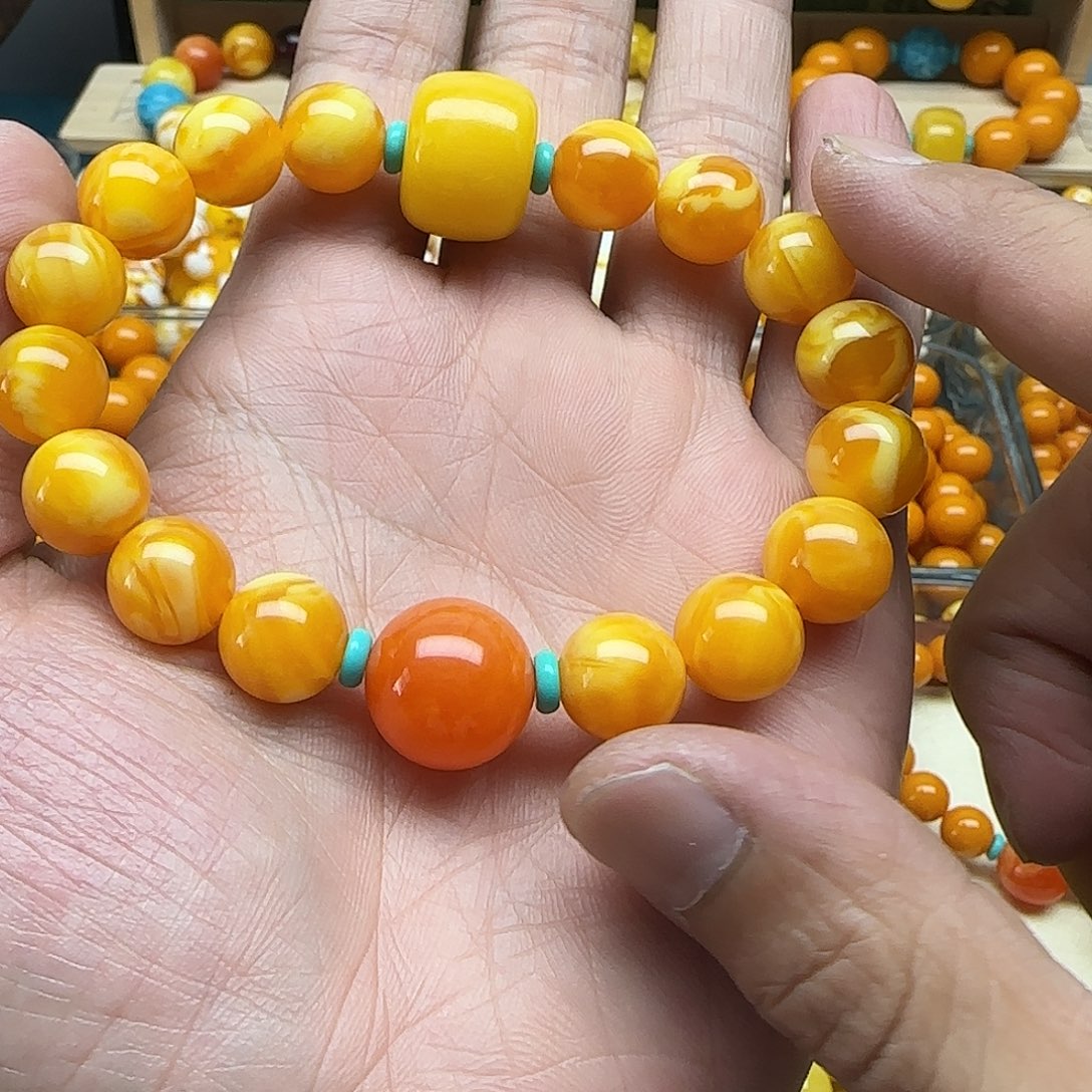 小***8无非金属精品老蜡色素串搭配一条