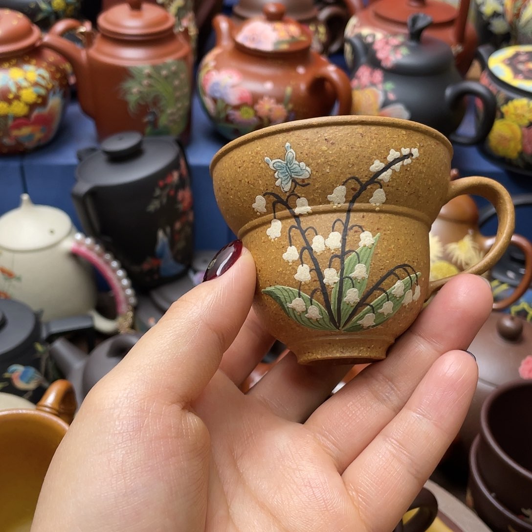 茶杯红泥紫砂主人杯100cc