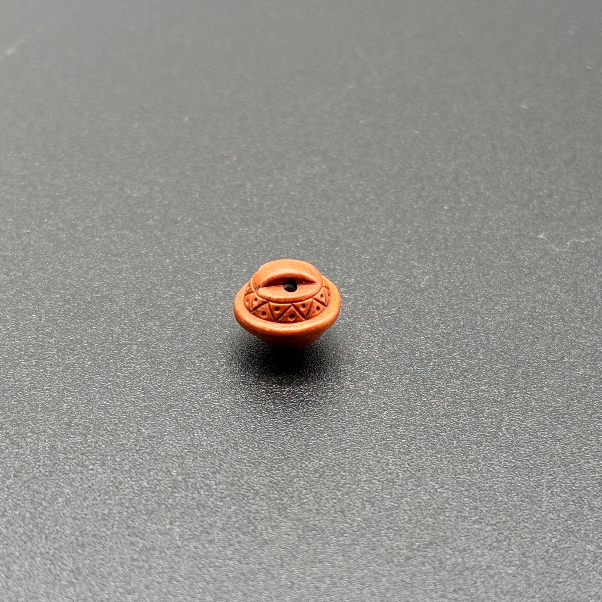 《铃铛》手工雕刻野生龙纹桃核回纹小铃铛成人宝宝手绳吊坠文玩配饰