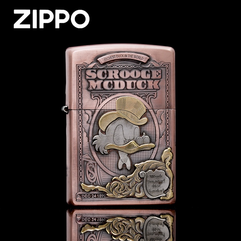 ZIPPO打火机正品/紫铜暴富鸭史高治【达人专属】