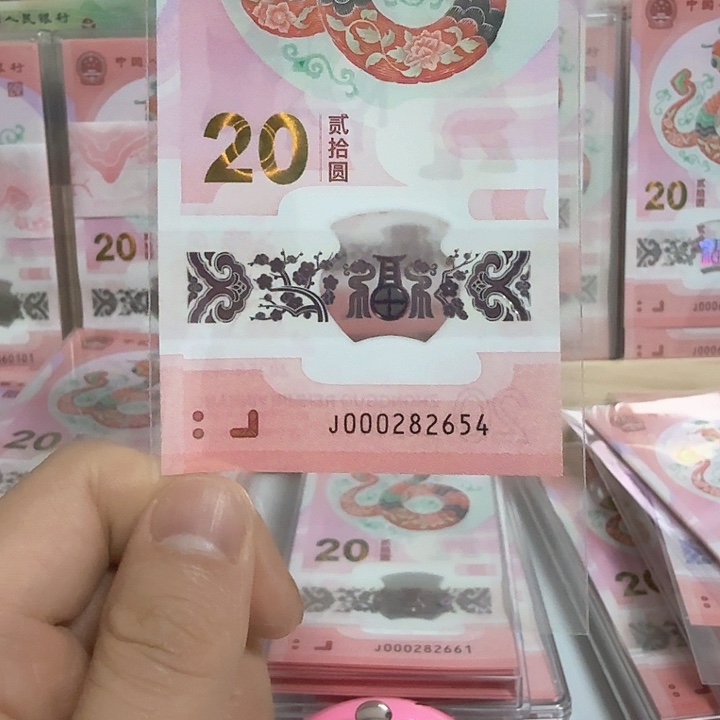 塑料树*小蛇钞号码000282654