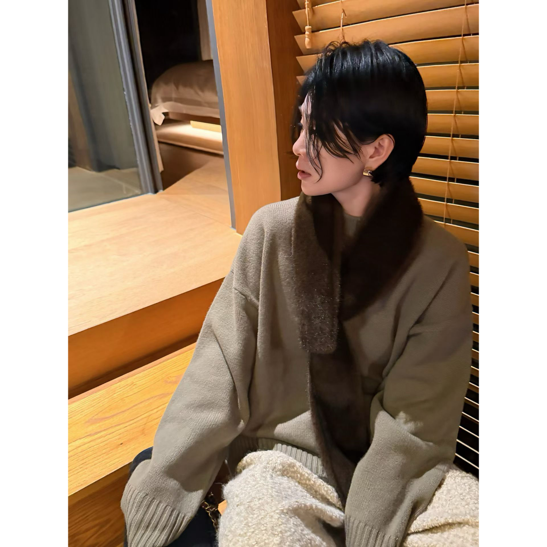 LIS&AZ-巨能搭三方光板毛衣XY120614