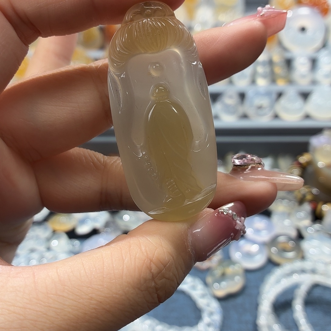 玛瑙/玉髓未镶嵌吊坠(不含链)