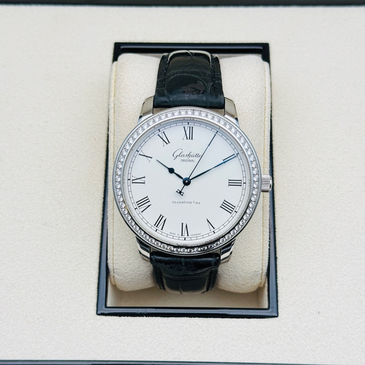 95新 Glashutte Original/格拉苏蒂 13959011204自动机械精钢原钻