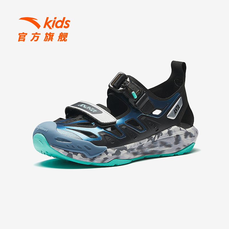 anta kids/安踏儿童包头凉鞋夏款透气软底男童外穿沙滩鞋中大童