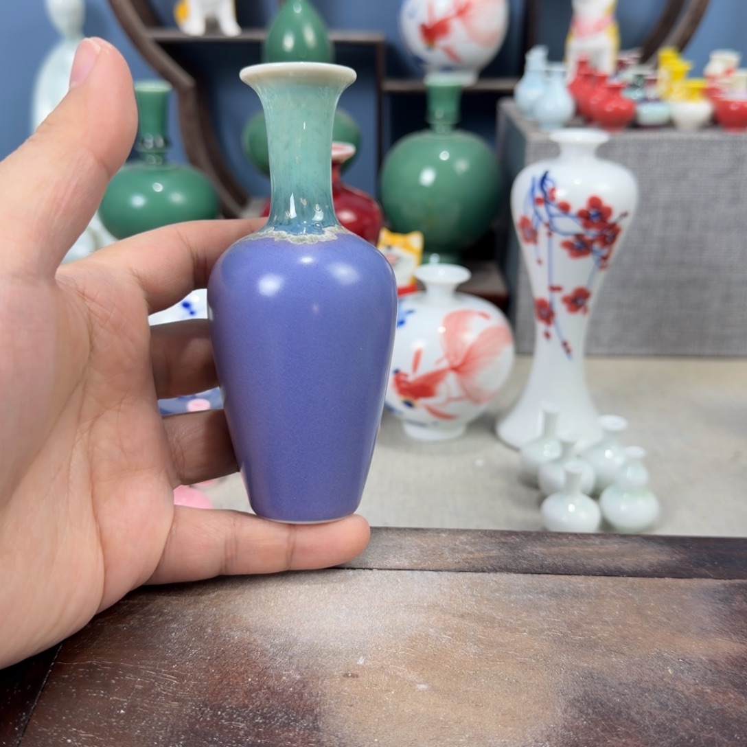 陶瓷手工小花器摆件