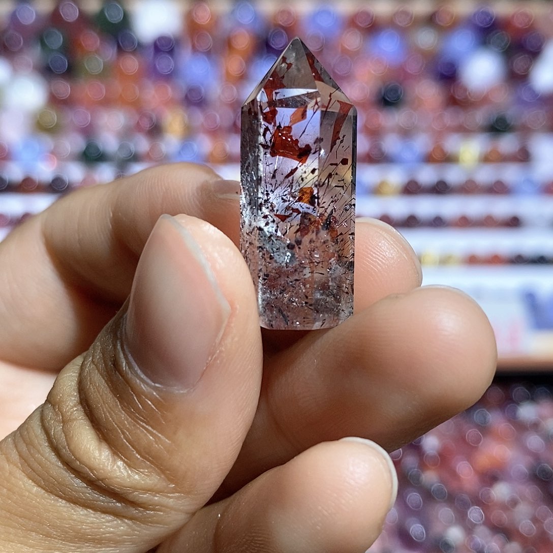 水晶超七晶柱未镶嵌