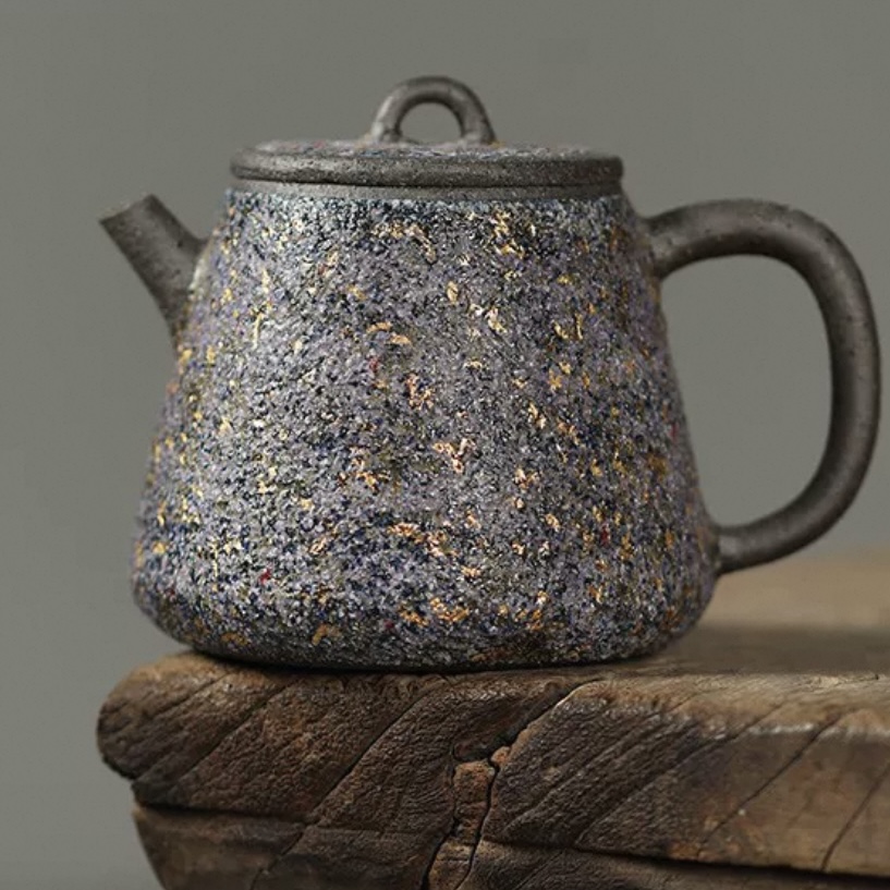 【九姐爱喝茶】高越-蓝金高款石瓢壶（250ml）（高越S0593）