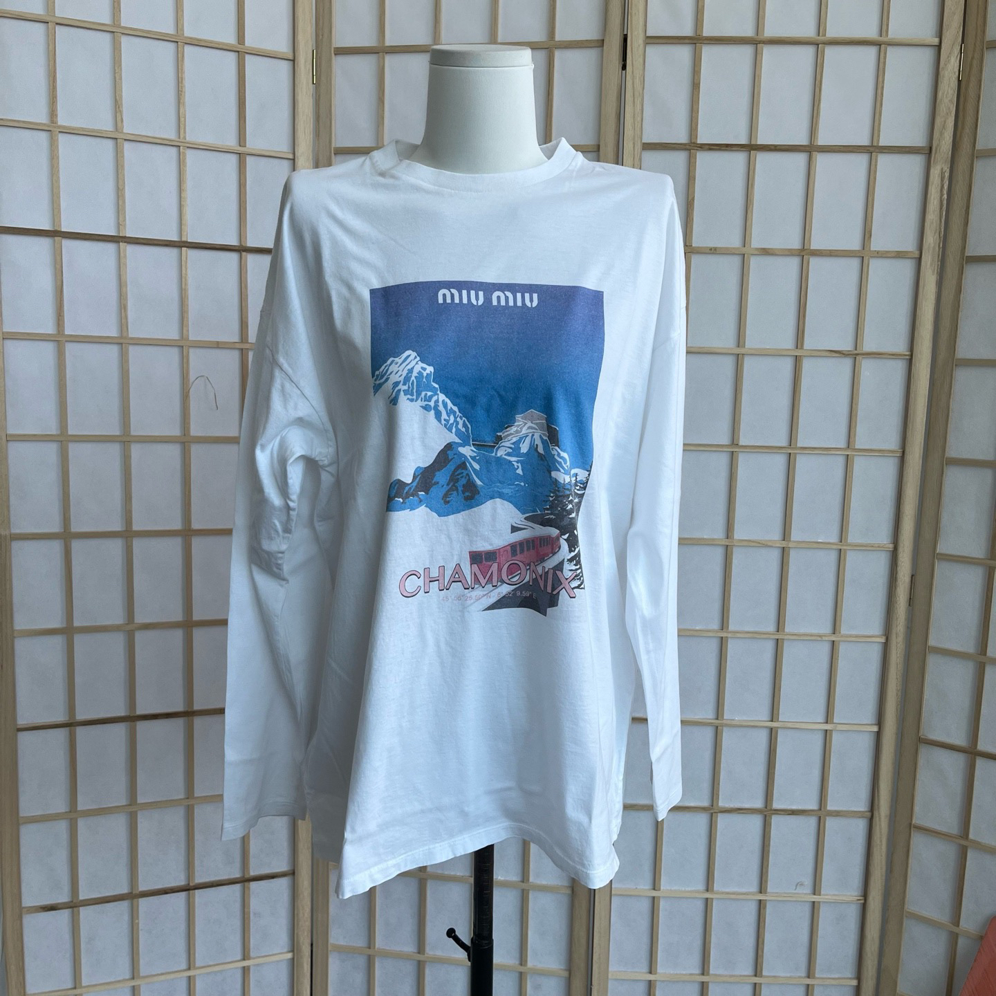 99新 MIU MIU/缪缪 A10528 白色 上衣 s码 肩宽56 胸围112 衣长72