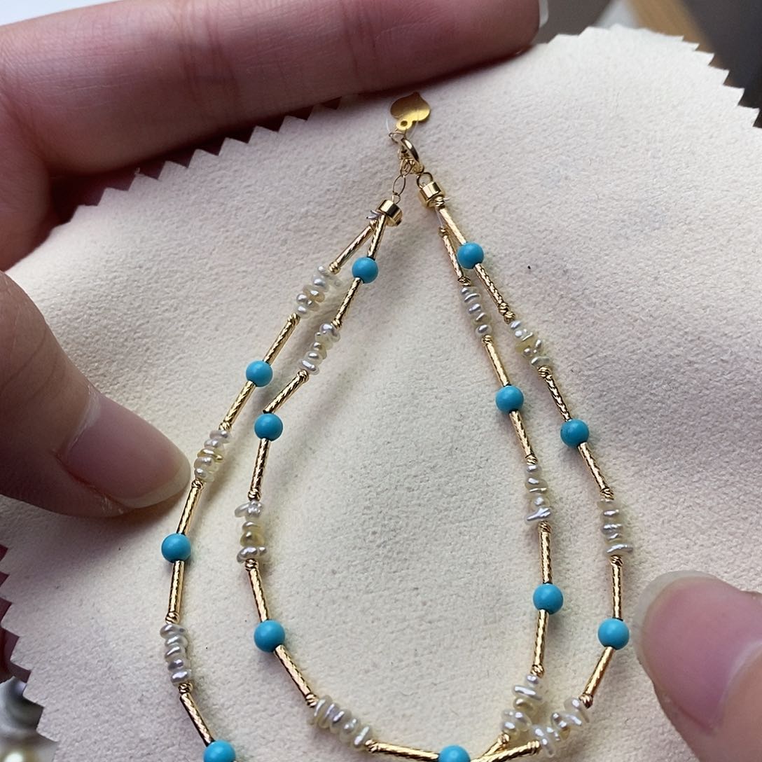 海水珍珠手绳18K金镶嵌