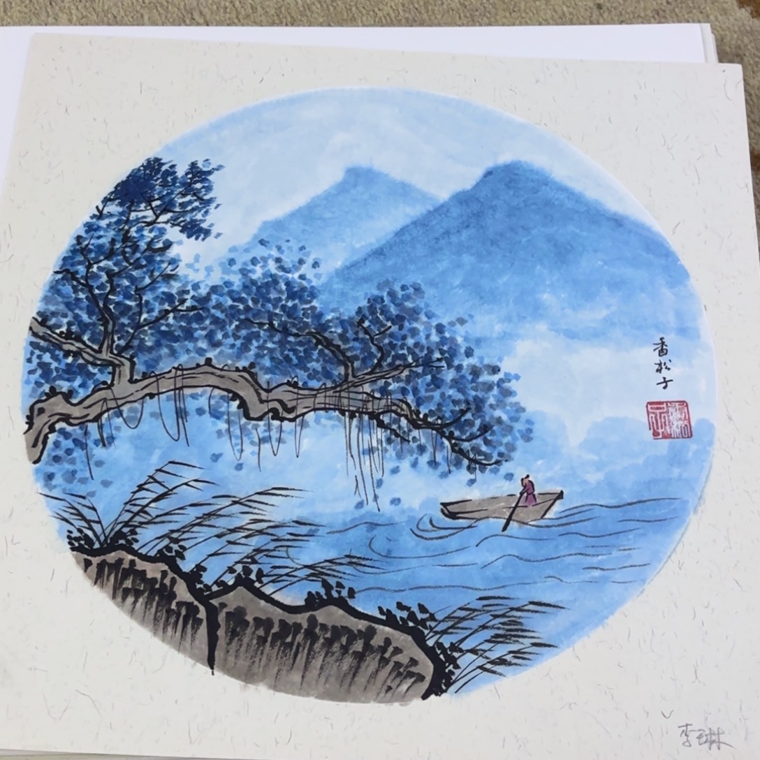 国画38-38卡纸作品艺