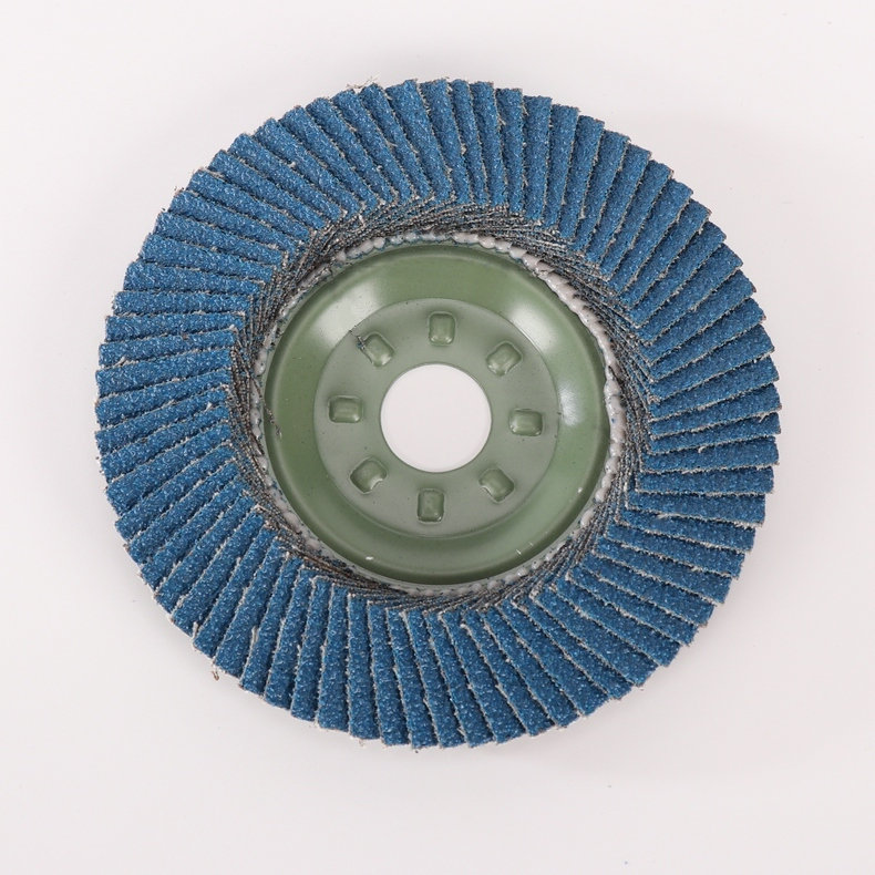 厂家供应加厚煅烧铁壳盖百叶轮百叶片100*16不锈钢打磨抛光