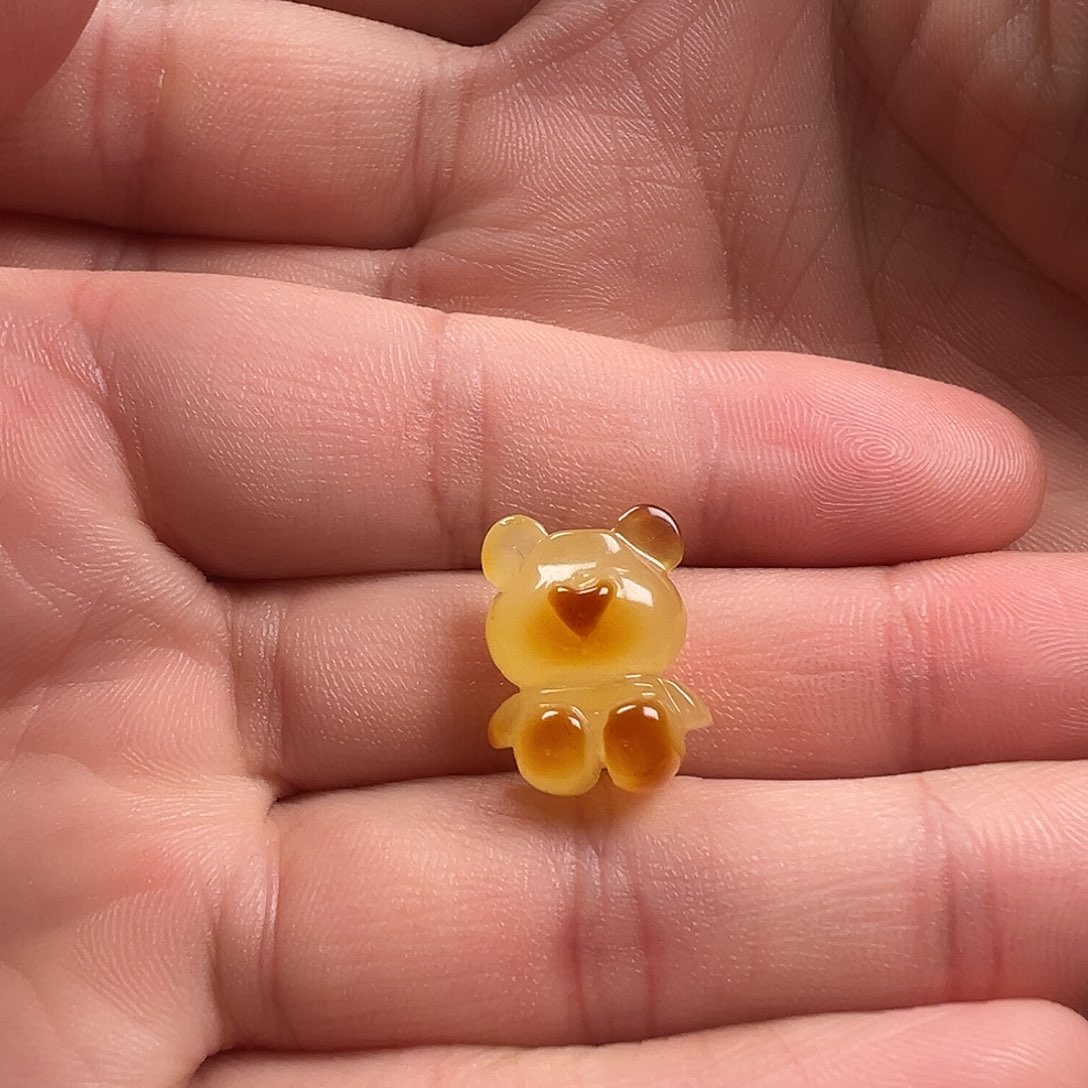 蜜蜡颈饰未镶嵌菜****?小熊（打孔不退换）