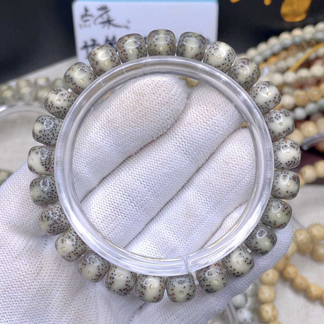 星月菩提吊坠9x8侧留白单圈