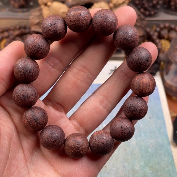 降真香其他缅甸红降结晶1.5手串