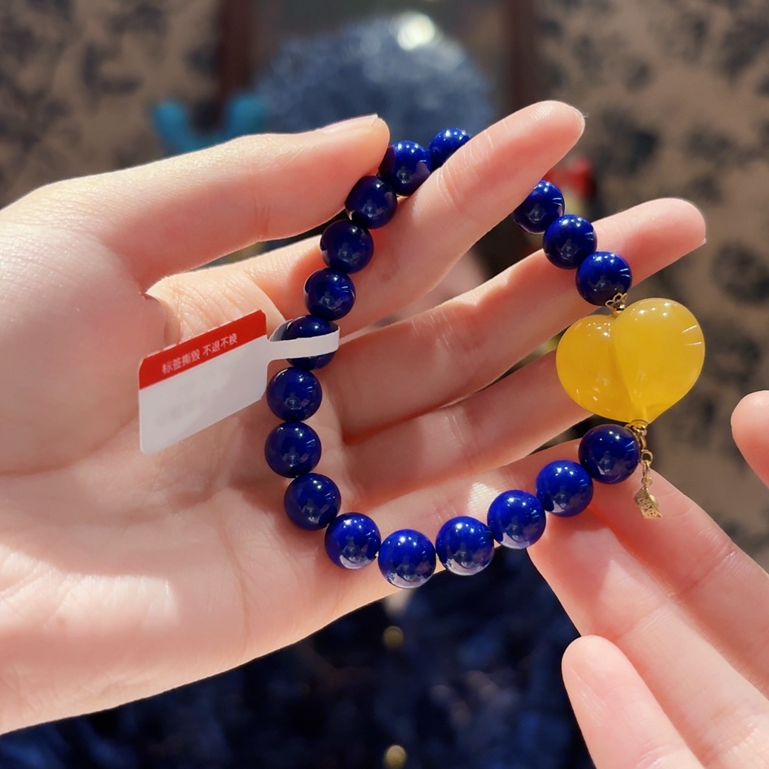 青金石未镶嵌手链