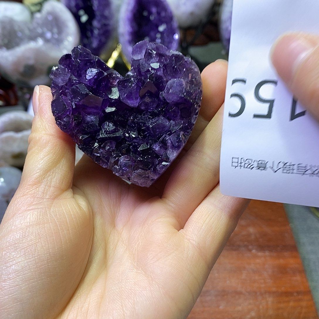 紫晶珠宝半成品未镶嵌