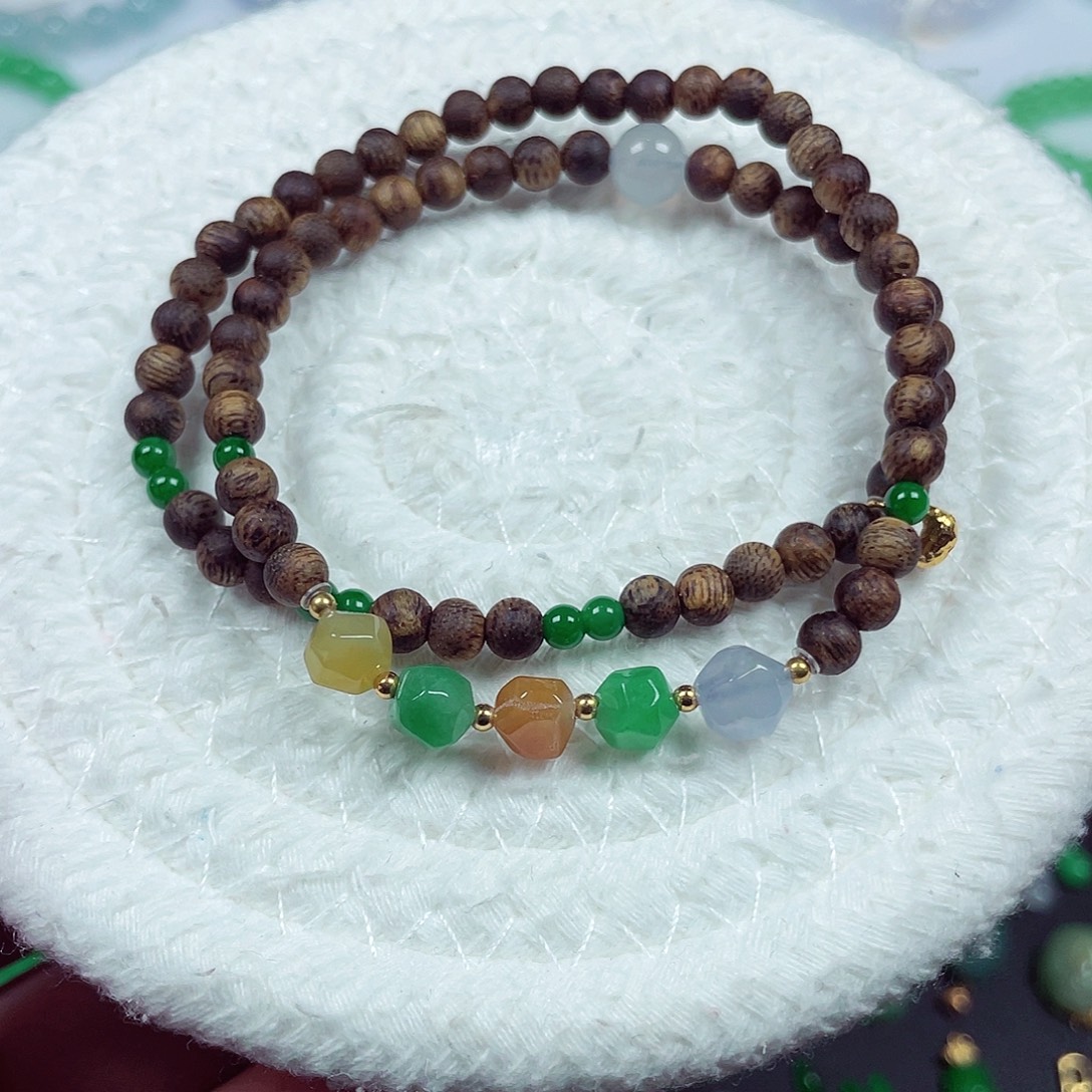 翡翠未镶嵌手链天然缅甸翡翠A卡6