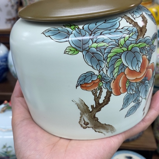 瓷片陶瓷茶叶罐密封罐