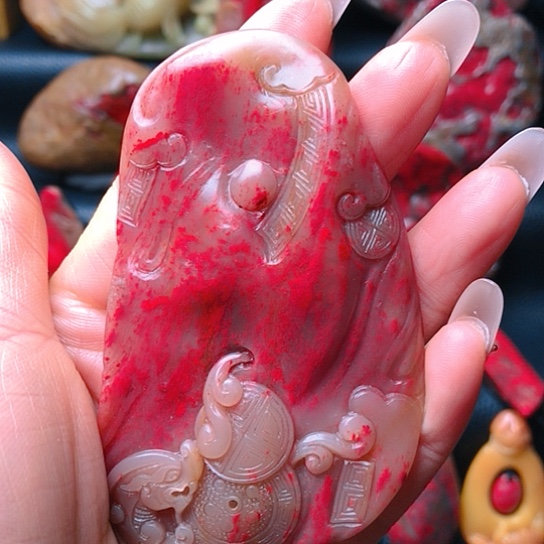 昌化鸡血石宝*昌化鸡血石手玩