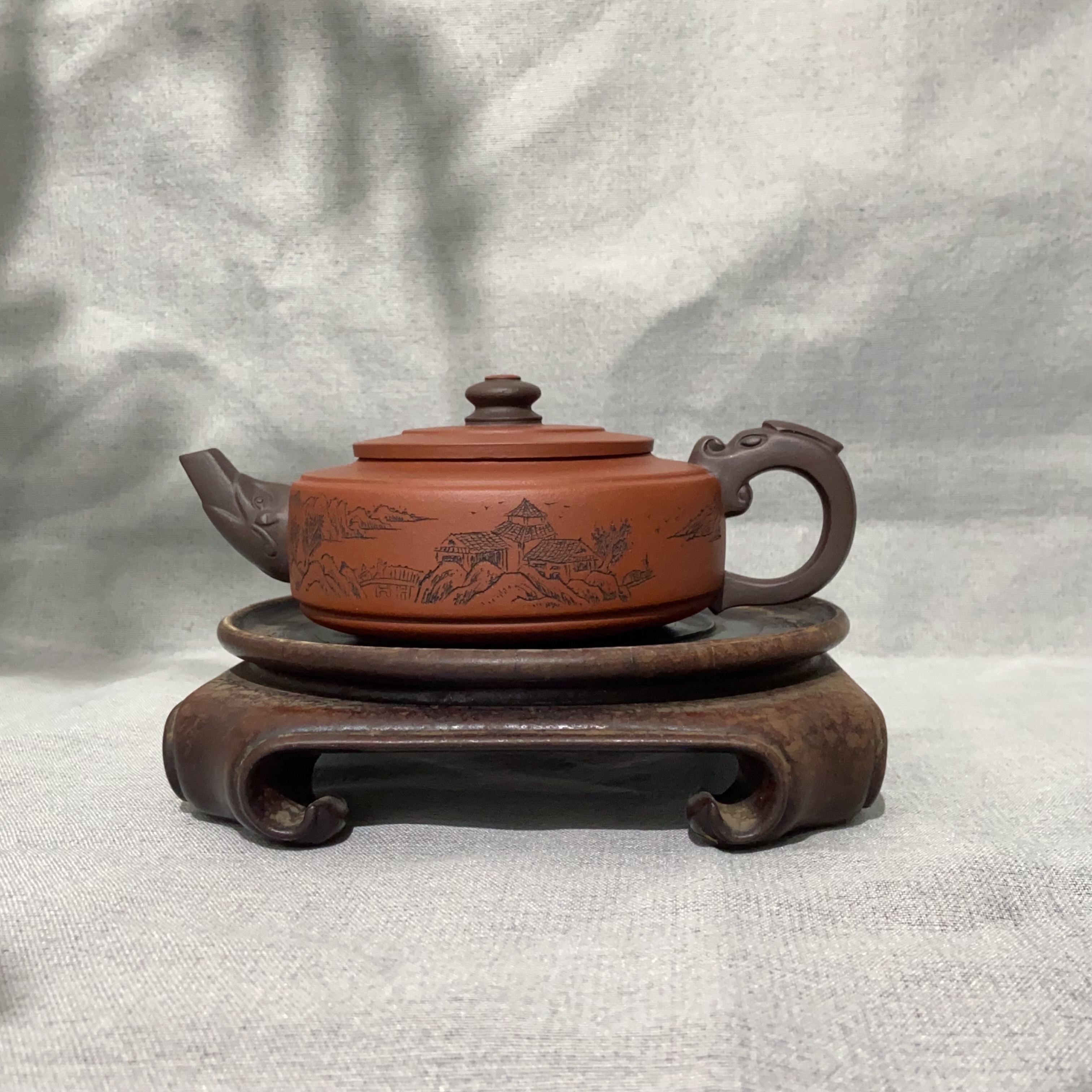 宜兴手工紫砂陶 茶壶GS3475-2