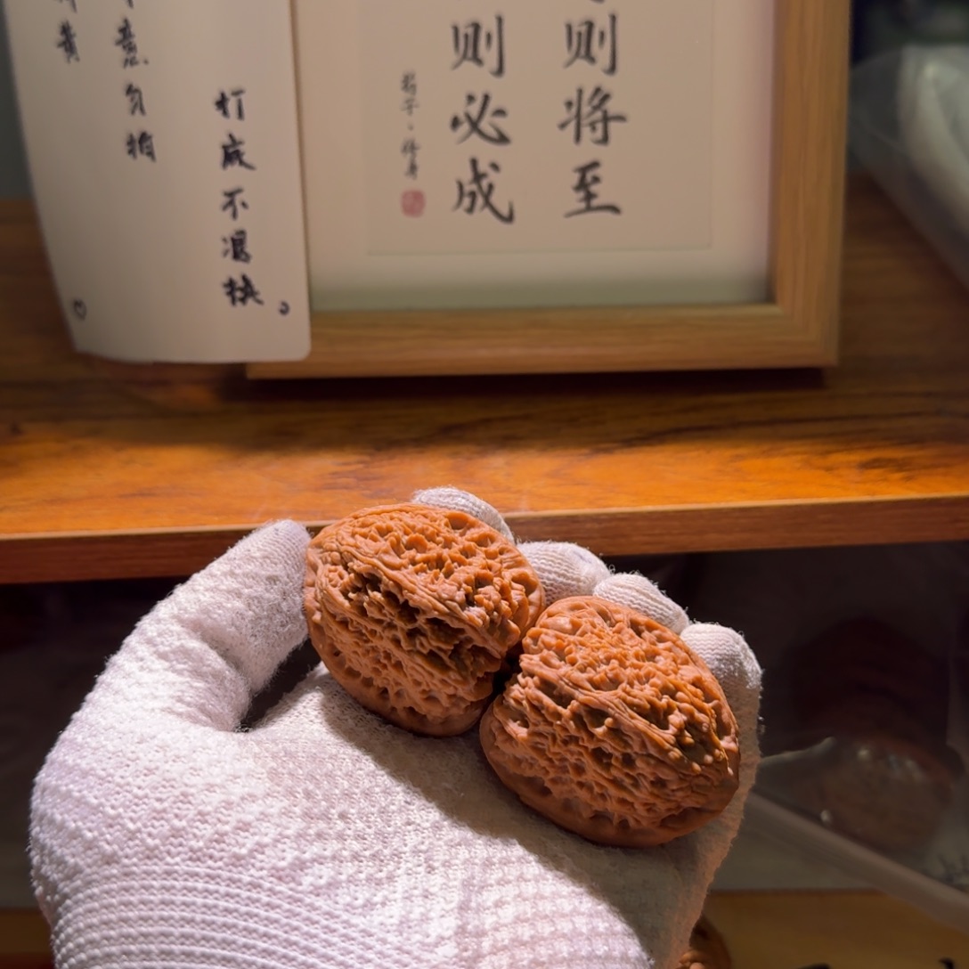 文玩核桃吊坠39拉丝高炮子弹桩南疆石高44