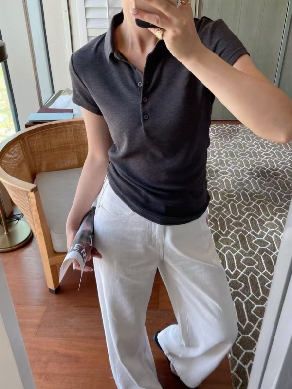 New Merry2025新款黑短袖时尚潮流百搭款女