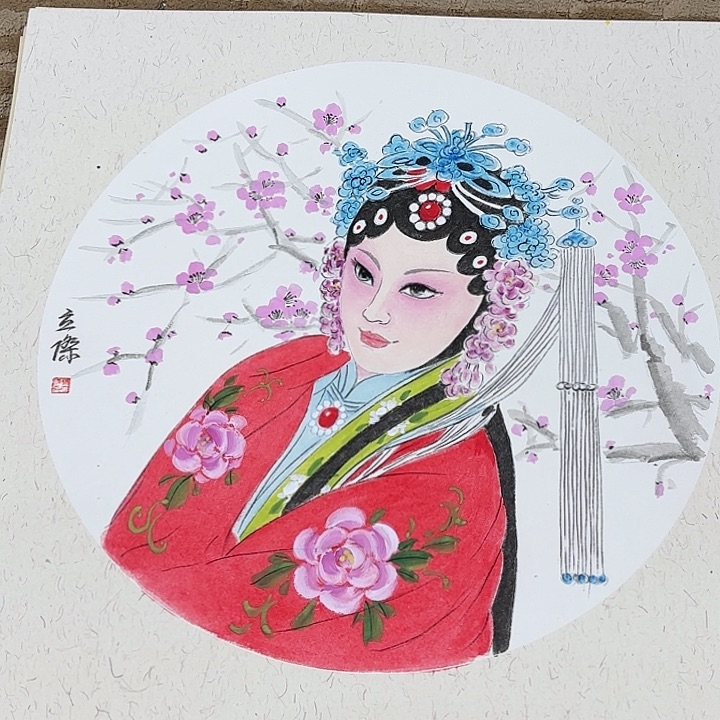 国画花鸟的翅膀是由两50.50