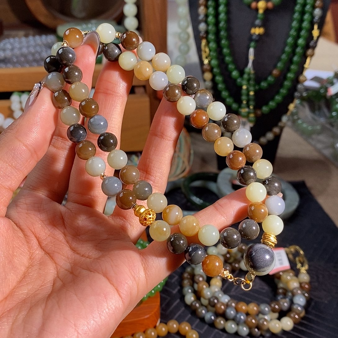 和田玉未镶嵌手链