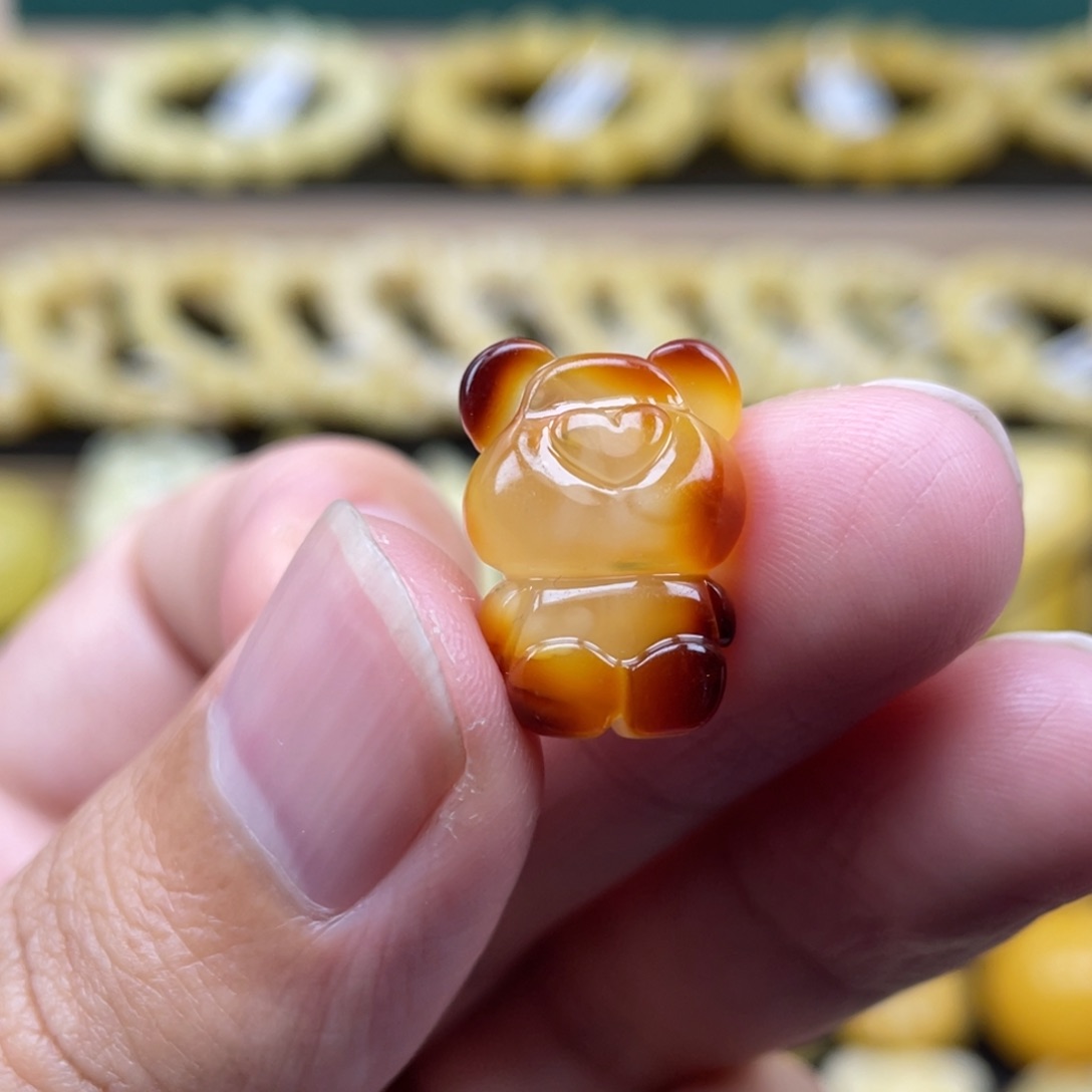 琥珀裸石未镶嵌琥珀蜜蜡