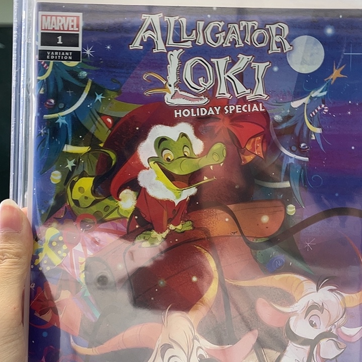 十字绣圣诞节洛基鳄鱼