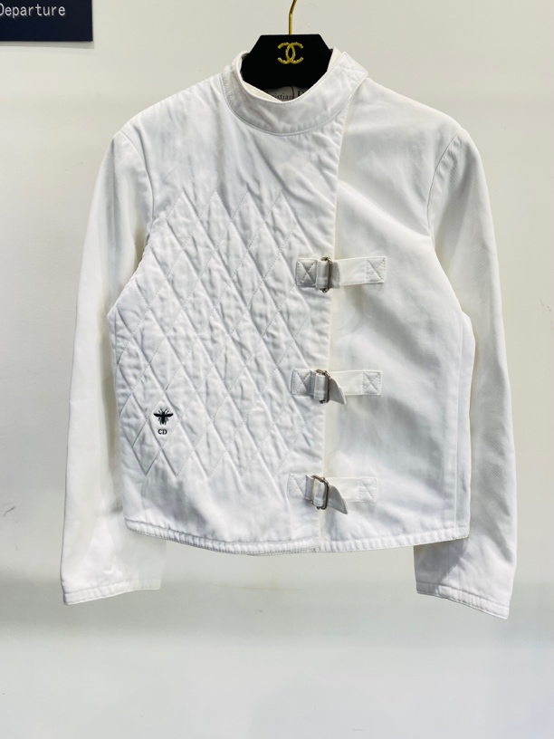 99新 DIOR/迪奥 白色牛仔短款外套 34码 12959880