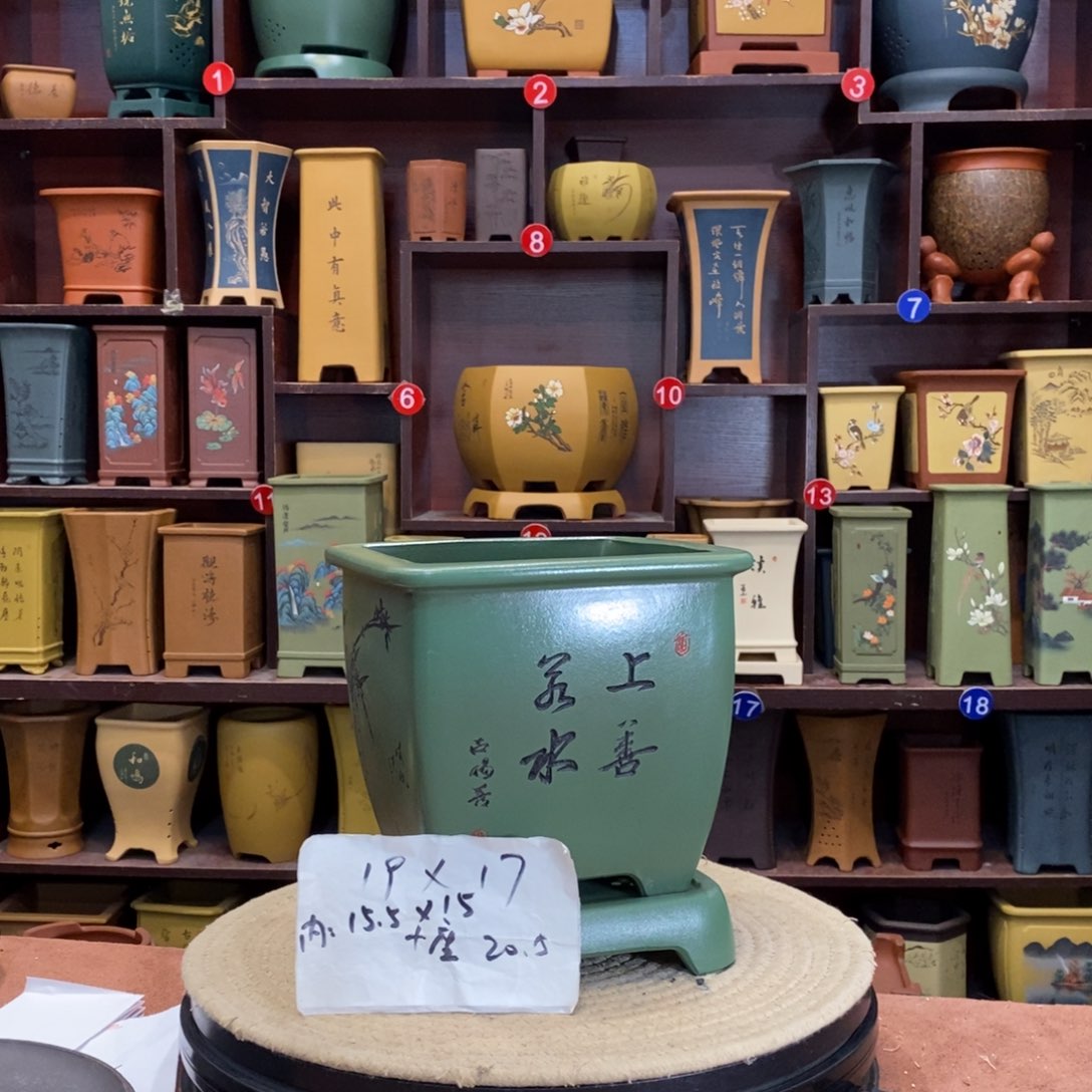 紫砂花盆紫砂花盆