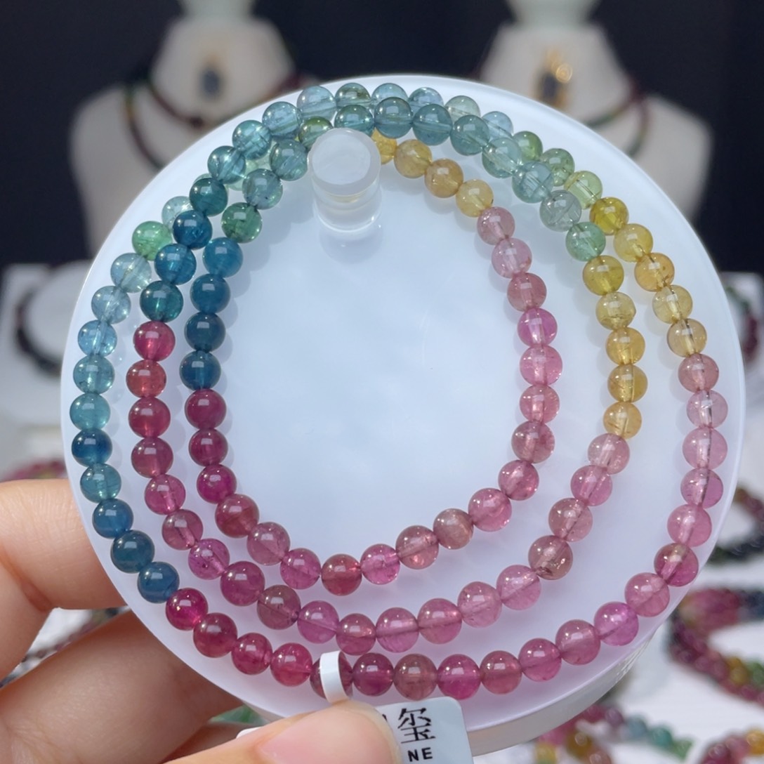 手串未镶嵌碧玺4.5mm+     