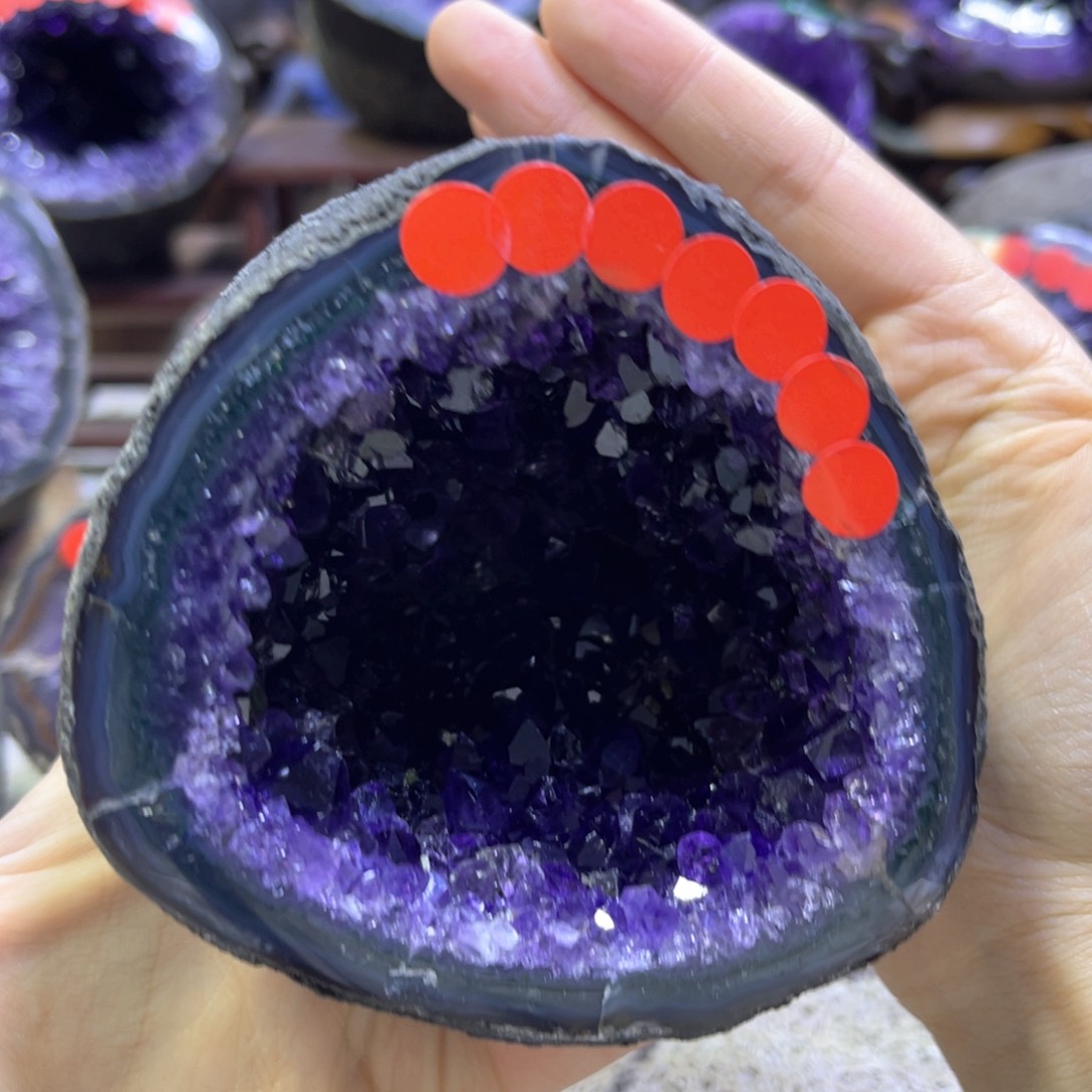 紫晶摆件未镶嵌紫水晶