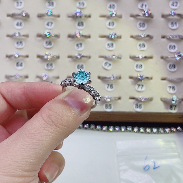 宋***字大理石铜合金戒指19圈口